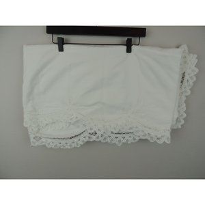 Battenberg Lace Dust ruffle white 78 x 80 x 14